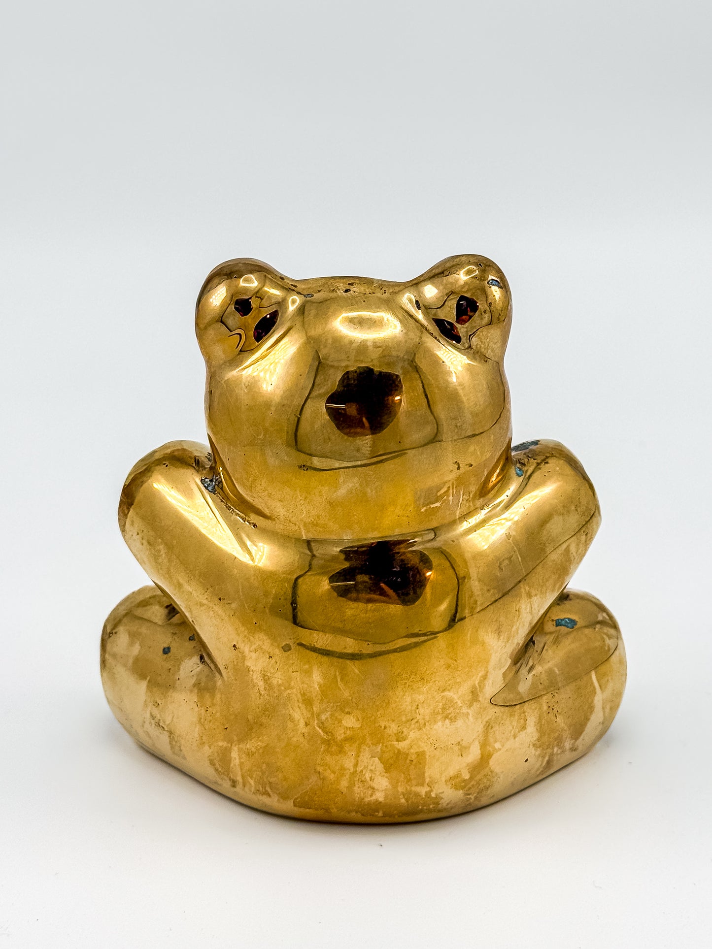 Vintage Solid Brass Bear Figurine