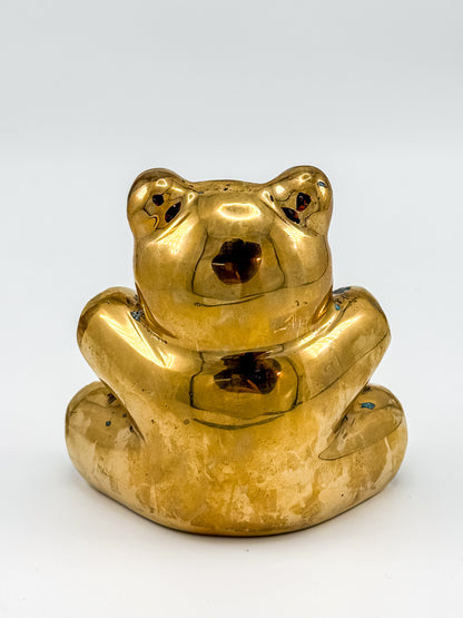 Vintage Solid Brass Bear Figurine