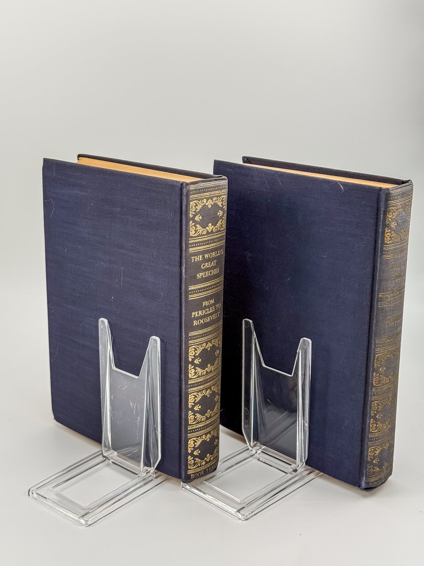 Vintage Book League of America Matched Set — War and Peace & The World's Great Speeches