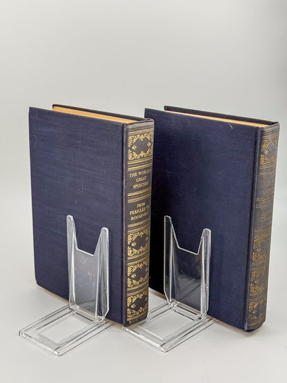 Vintage Book League of America Matched Set — War and Peace & The World's Great Speeches