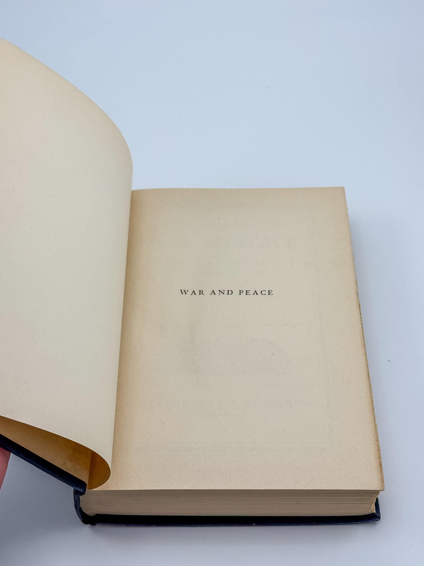 Vintage Book League of America Matched Set — War and Peace & The World's Great Speeches