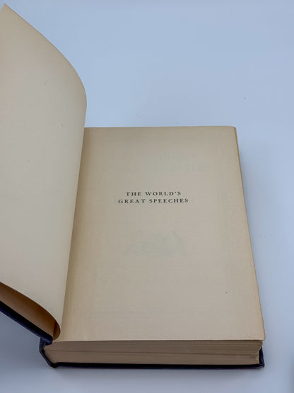 Vintage Book League of America Matched Set — War and Peace & The World's Great Speeches