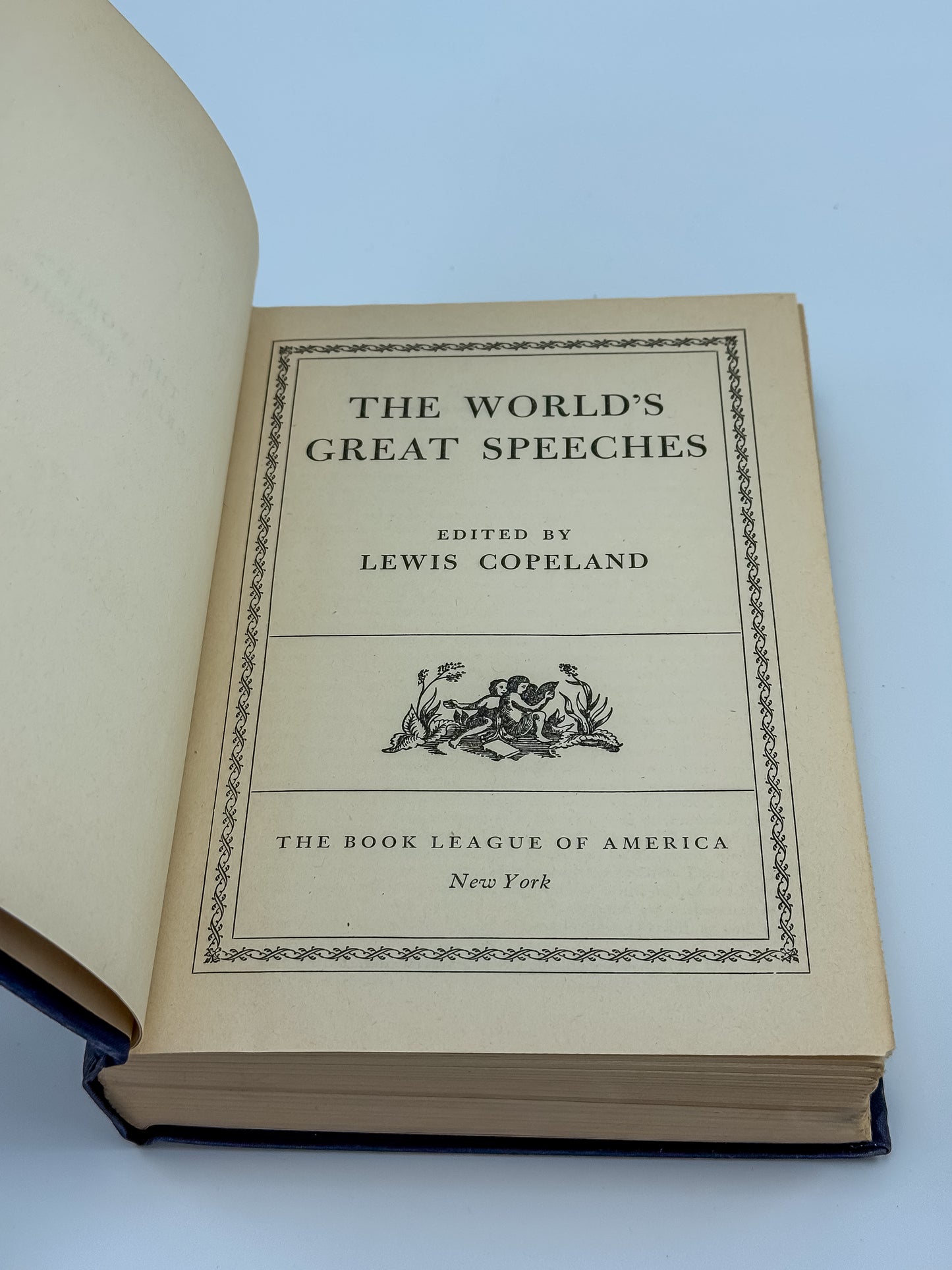 Vintage Book League of America Matched Set — War and Peace & The World's Great Speeches