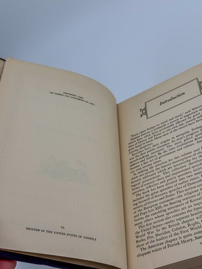 Vintage Book League of America Matched Set — War and Peace & The World's Great Speeches