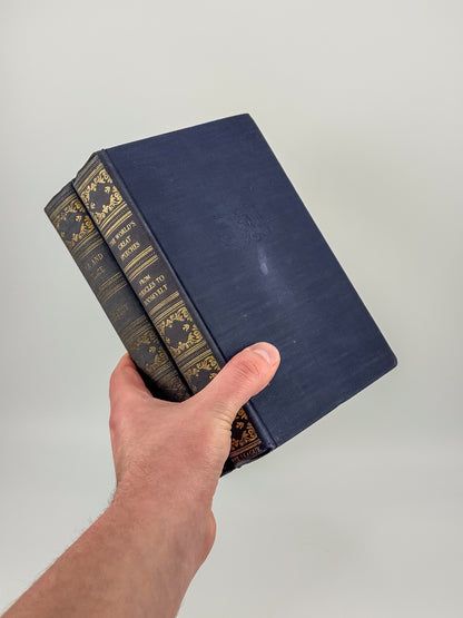 Vintage Book League of America Matched Set — War and Peace & The World's Great Speeches