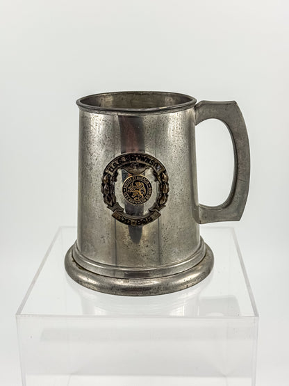 Vintage English Pewter USS Brownson DD-868 Naval Commemorative Tankard — Sheffield, Clear Bottom