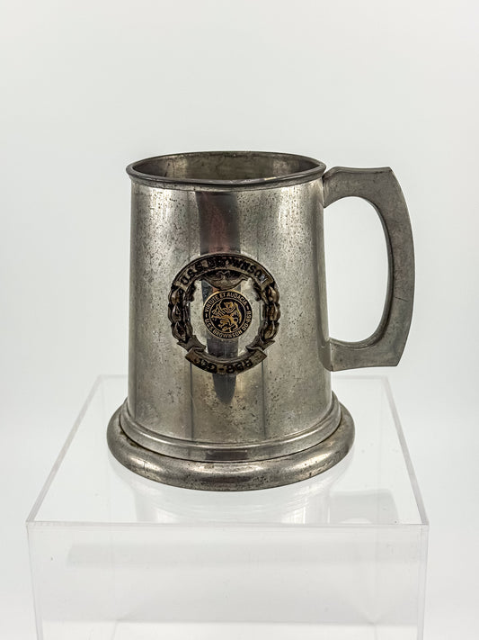Vintage English Pewter USS Brownson DD-868 Naval Commemorative Tankard — Sheffield, Clear Bottom