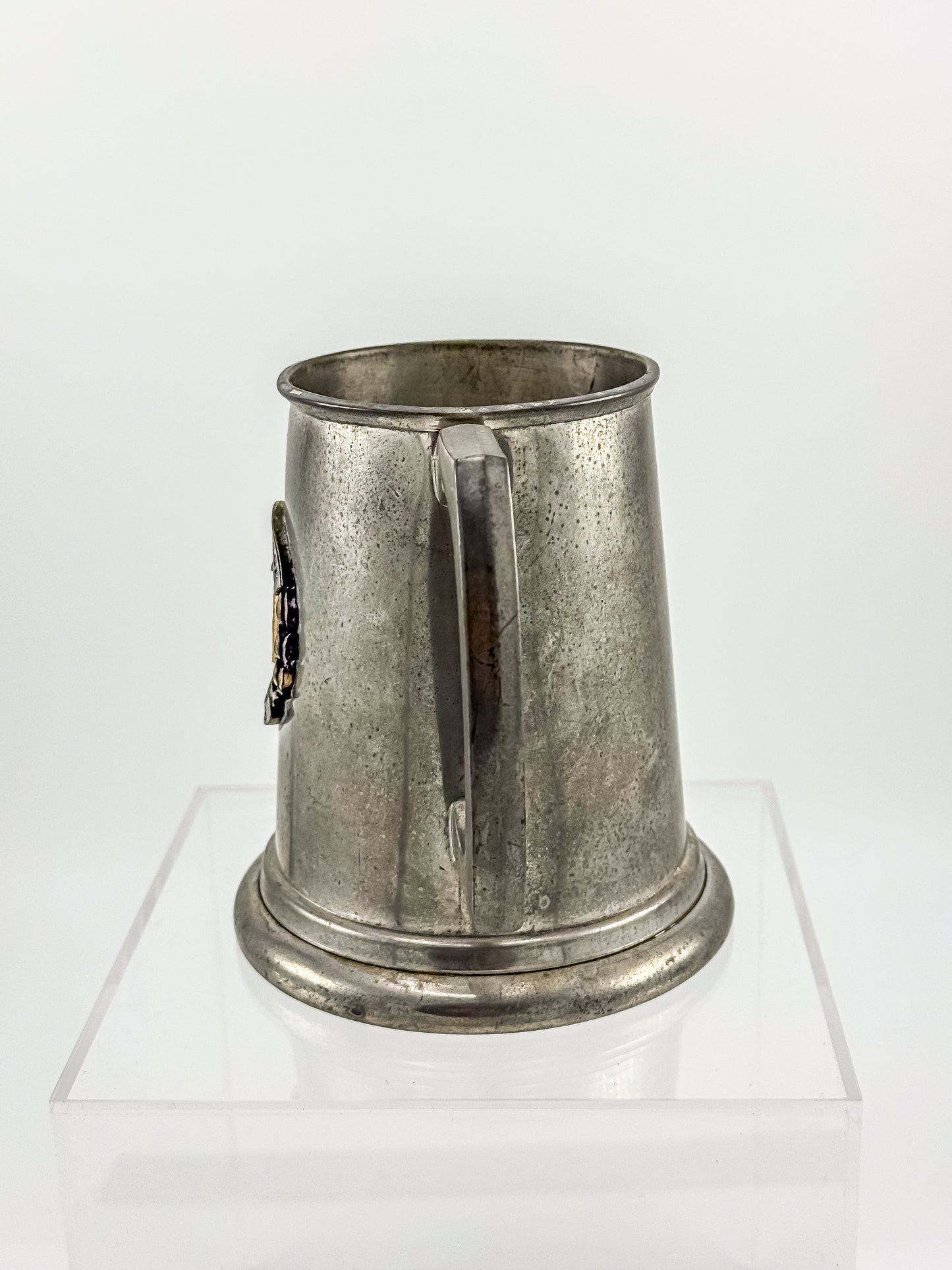 Vintage English Pewter USS Brownson DD-868 Naval Commemorative Tankard — Sheffield, Clear Bottom