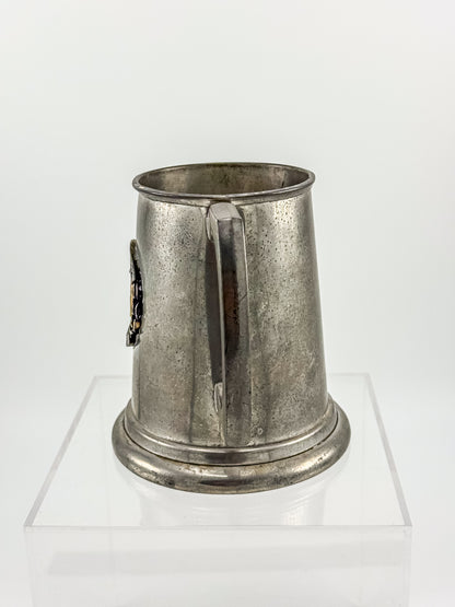 Vintage English Pewter USS Brownson DD-868 Naval Commemorative Tankard — Sheffield, Clear Bottom