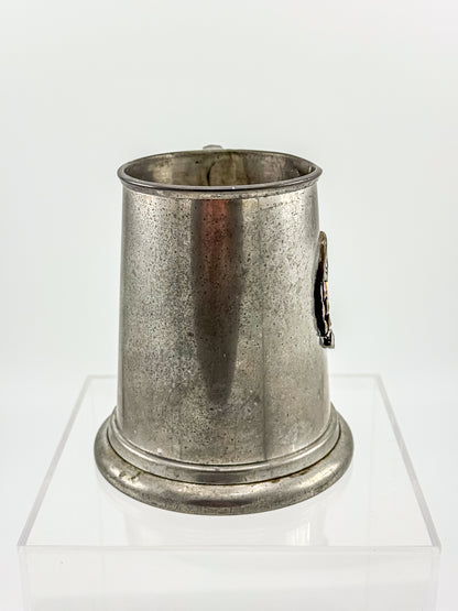 Vintage English Pewter USS Brownson DD-868 Naval Commemorative Tankard — Sheffield, Clear Bottom