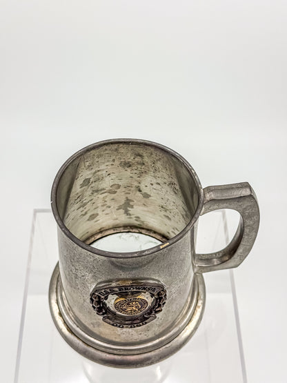 Vintage English Pewter USS Brownson DD-868 Naval Commemorative Tankard — Sheffield, Clear Bottom
