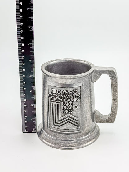Vintage 1980 Lake Placid XIII Olympic Winter Games Commemorative Tankard