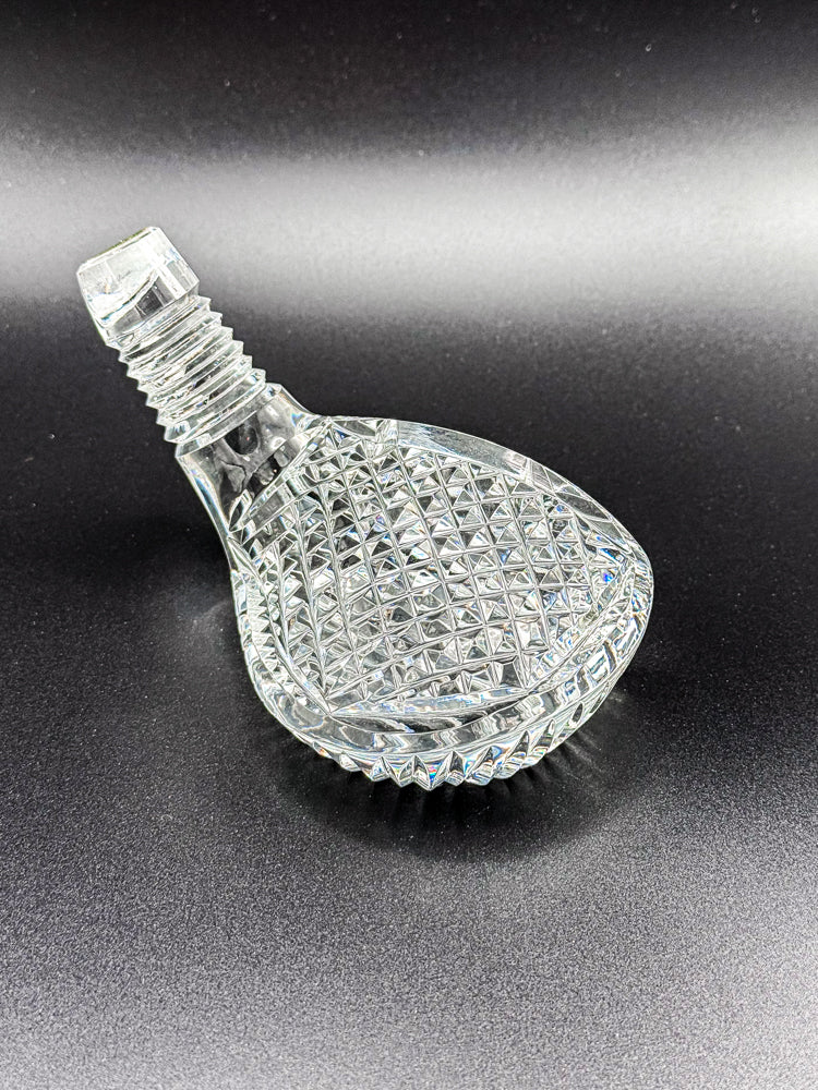 Vintage Waterford Crystal Golf Club Head Paperweight with Original Sticker