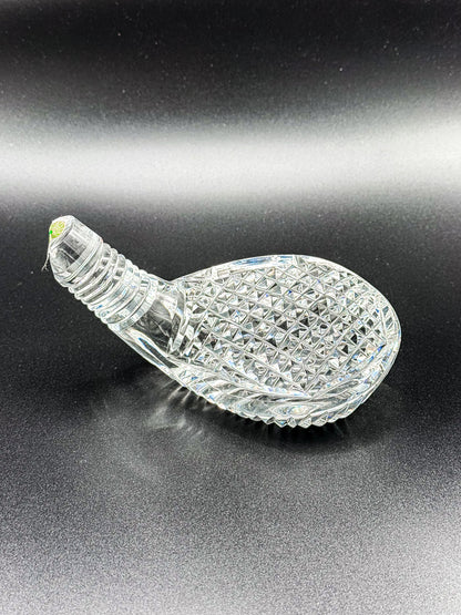 Vintage Waterford Crystal Golf Club Head Paperweight with Original Sticker