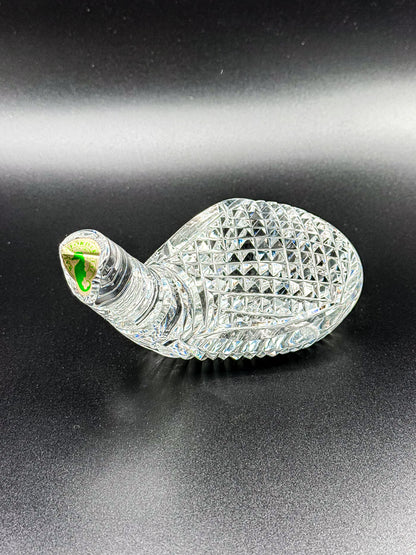 Vintage Waterford Crystal Golf Club Head Paperweight with Original Sticker