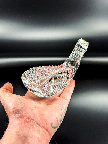 Vintage Waterford Crystal Golf Club Head Paperweight with Original Sticker