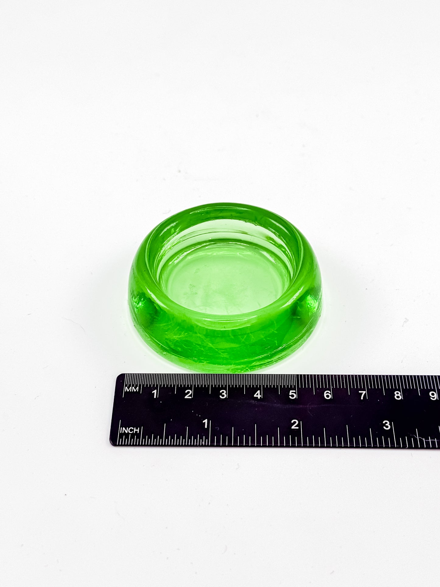 Anchor Hocking Uranium Glass Furniture Coasters - Set of 6