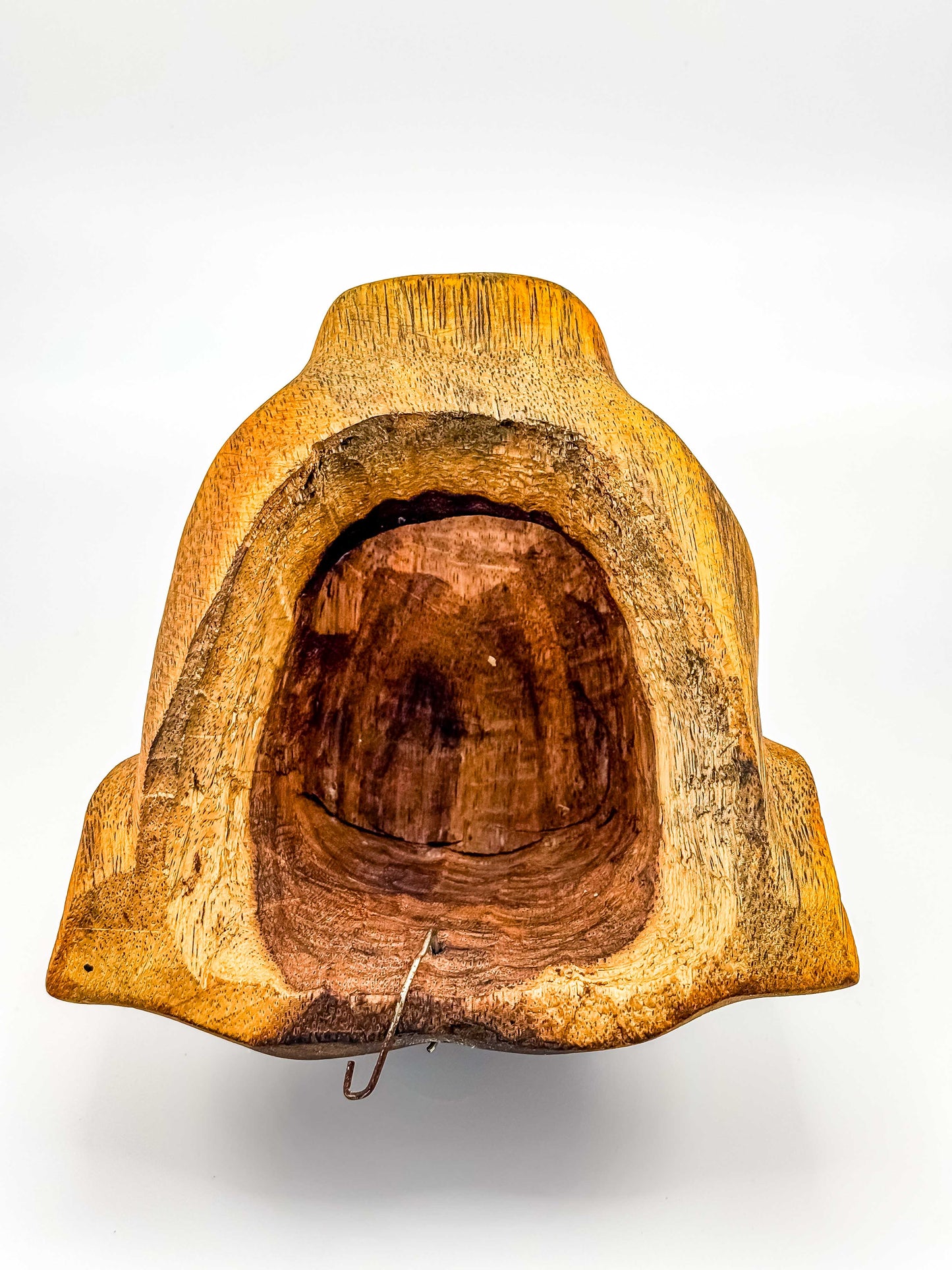 Vintage Hand-Carved Wooden Jaguar Head