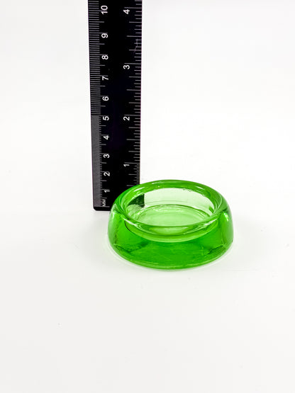 Anchor Hocking Uranium Glass Furniture Coasters - Set of 6