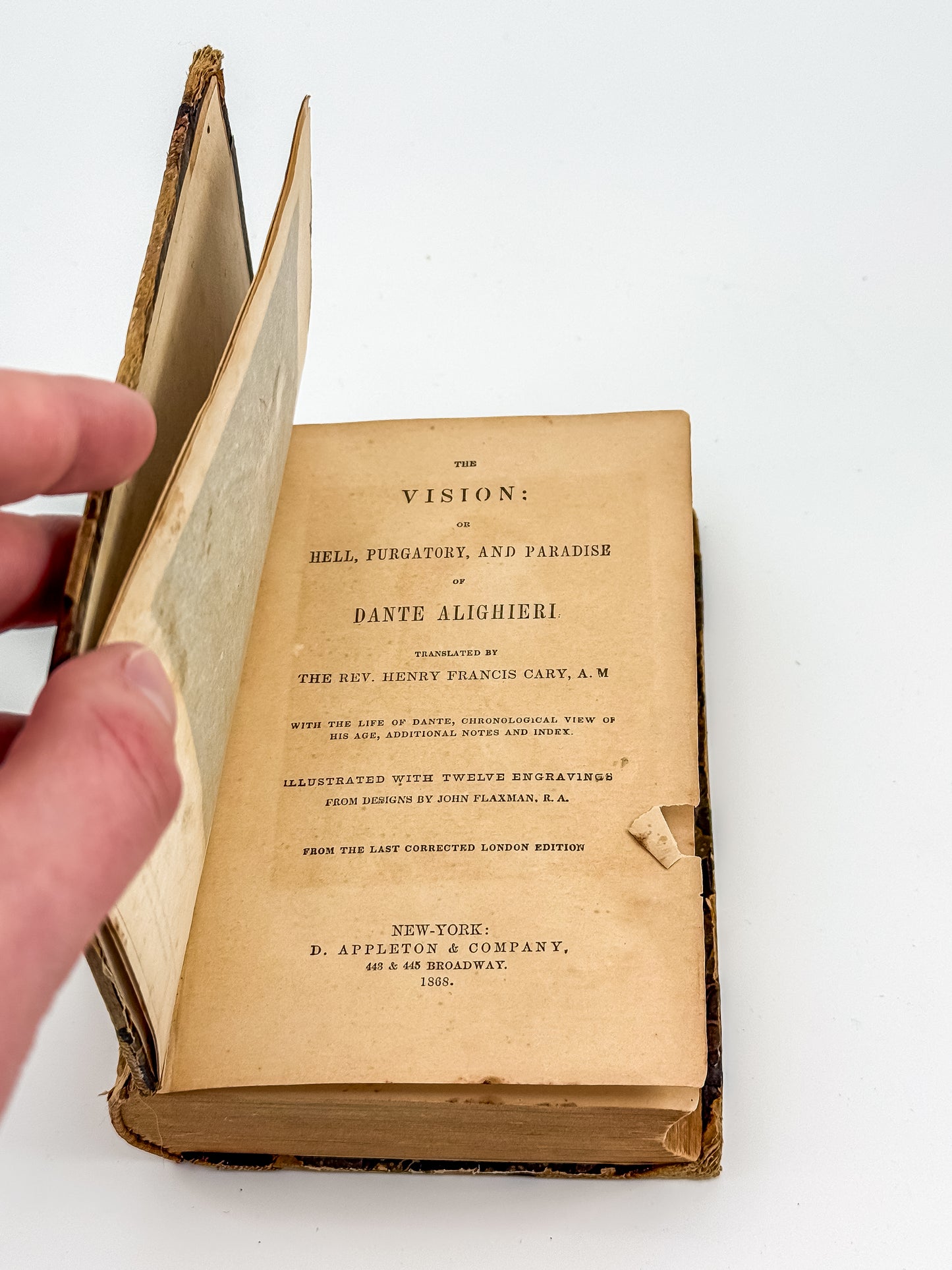 1868 Dante's Divine Comedy - The Vision by Rev. Henry Francis Cary