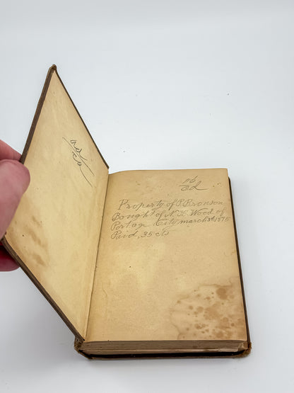 1859 Poems by Rev. T. Hempstead - Antique Poetry Collection