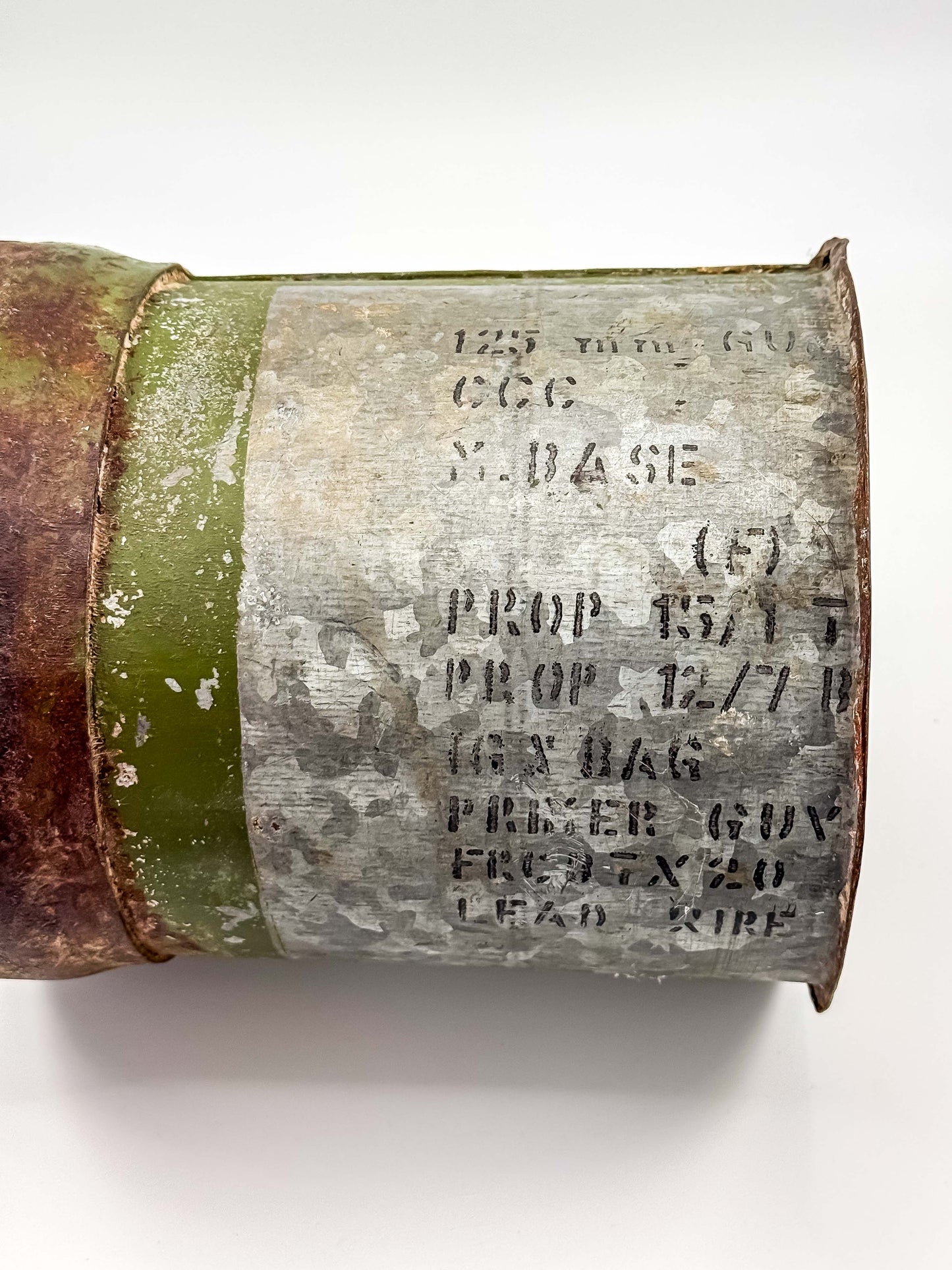 Vintage Metal Ammo Canister Bucket