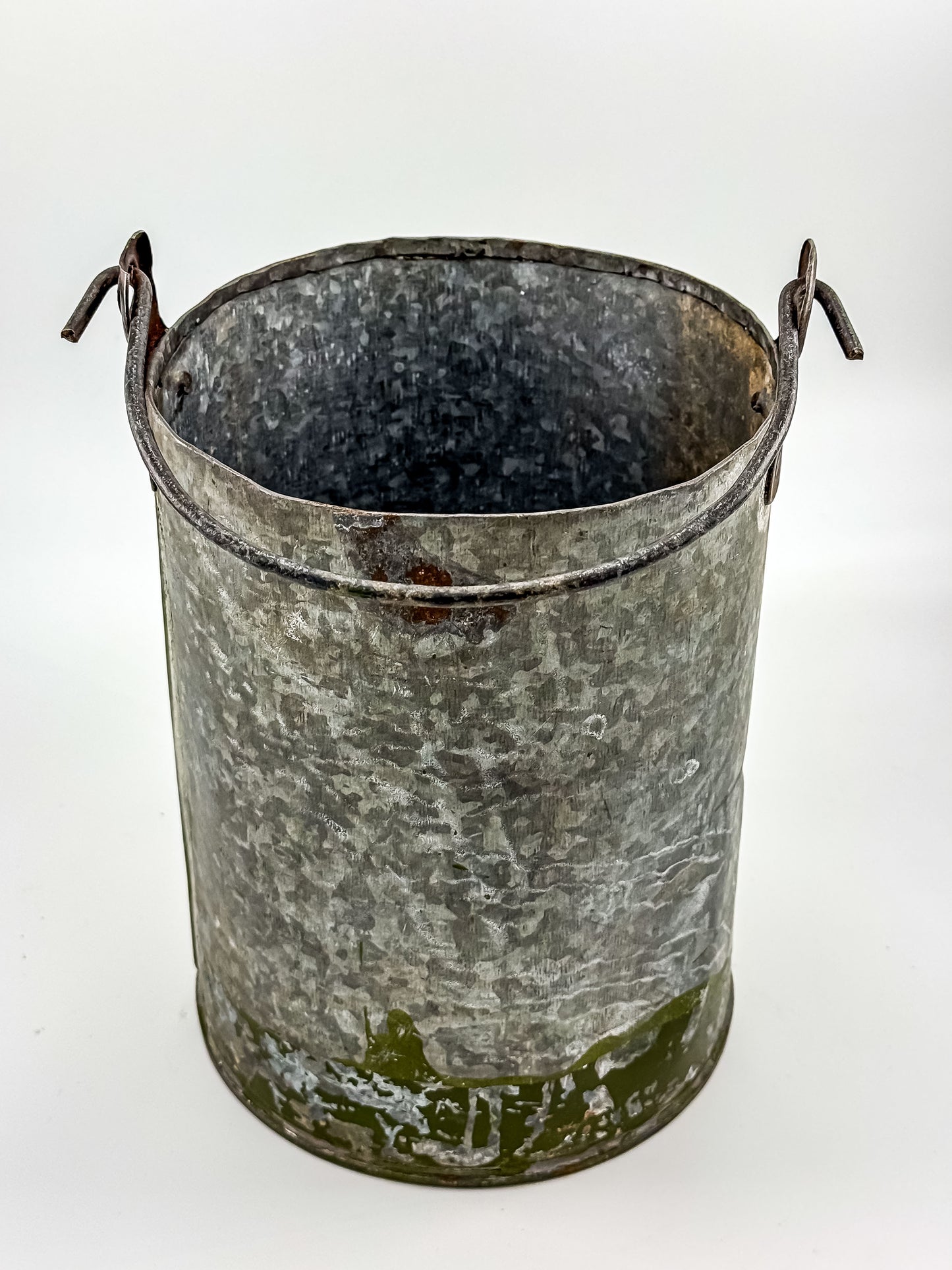 Vintage Metal Ammo Canister Bucket