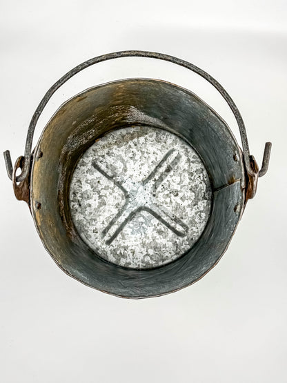 Vintage Metal Ammo Canister Bucket