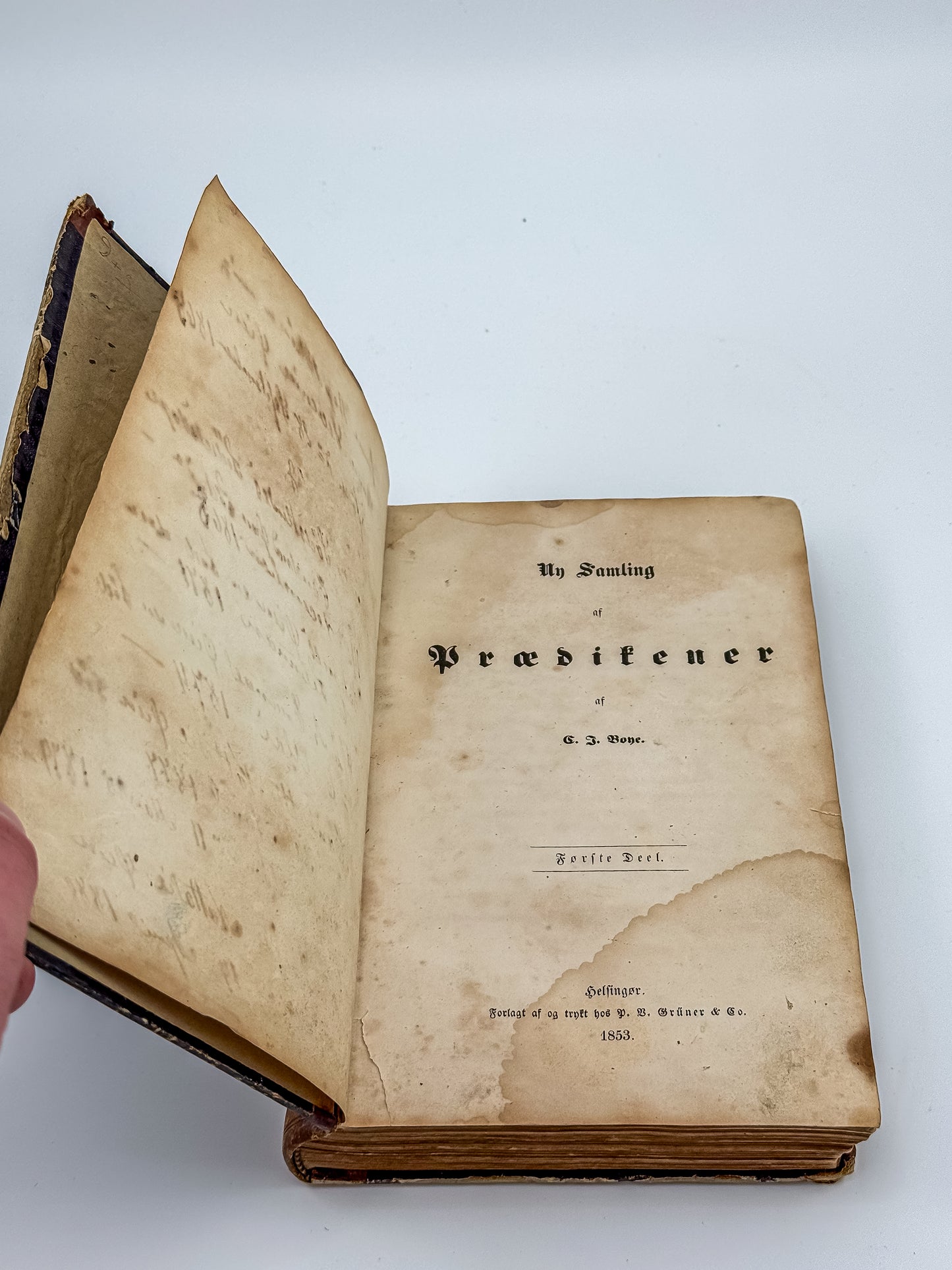 1853 Ny Samling af Prædikener - Danish Sermon Collection by C. J. Bone